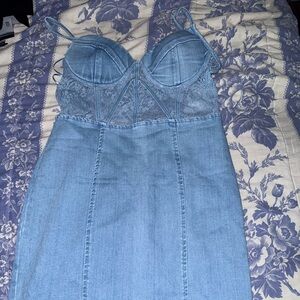 Haute Monde Blue Mini Dress